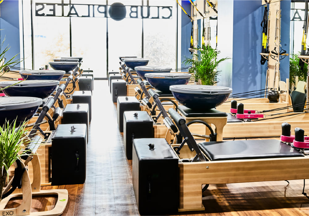 ピラティスをしている様子