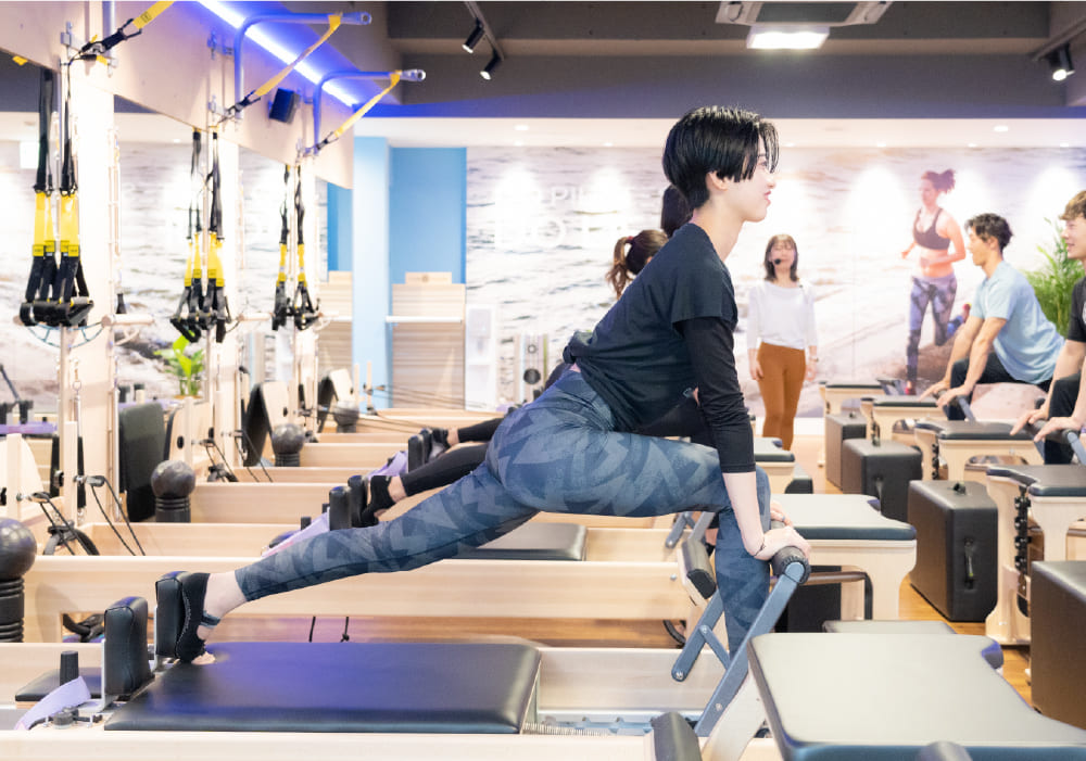 ピラティスをしている様子